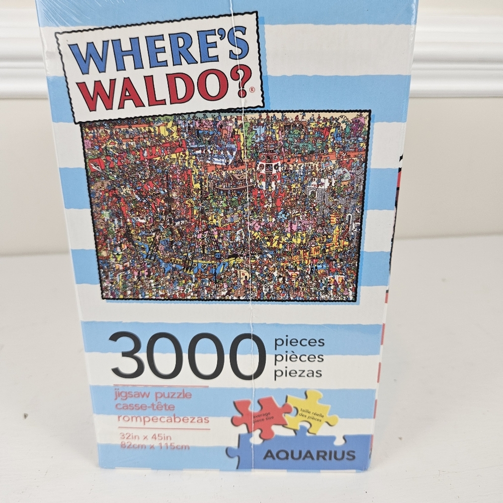 Where's Waldo Wally 3000 piece jigsaw puzzle Aquarius Factory Sealed! - Picture 3 of 6